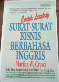 Contoh Lengkap Surat surat Bisnis Dalam bahasa Inggris