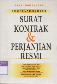 Kumpulan contoh : surat kontrak dan perjanjian resmi