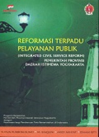 Reformasi terpadu pelayanan publik (Integrated civil service reform) Pemerintah Provinsi Daerah Istimewa Yogyakarta