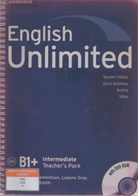 English unlimited B1+ intermediate teacher's pack