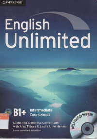 English unlimited b1+ intermediate coursebook with e-portfolio