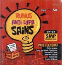 Rumus anti lupa sains: untuk SMP kelas VII, VIII, IX