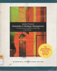 Essentials of strategic management: the quest for competitive advantage