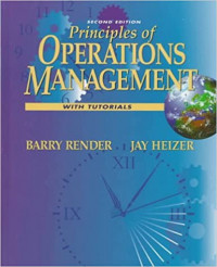 Principles of operations management: with tutorials