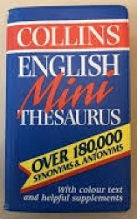 Image of Collins English mini thesaurus