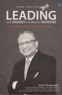 Leading: with urgency and effective decision