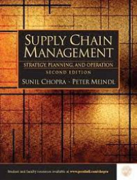 Supply chain management : strategy, planning, and operation