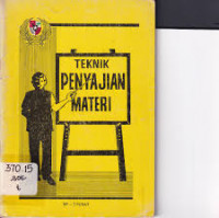 Teknik penyajian materi