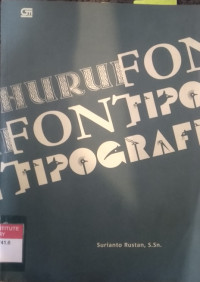 Huruf font tipografi