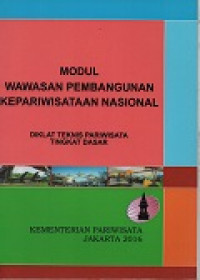 Image of Modul wawasan pembangunan kepariwisataan nasional