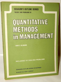Image of Theory and problems of quantitative methods in management